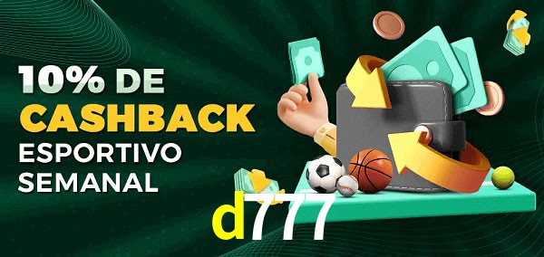 10% de bônus de cashback na d777